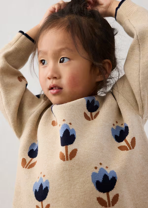 Mayoral Navy Tulip Sweater Knit Set