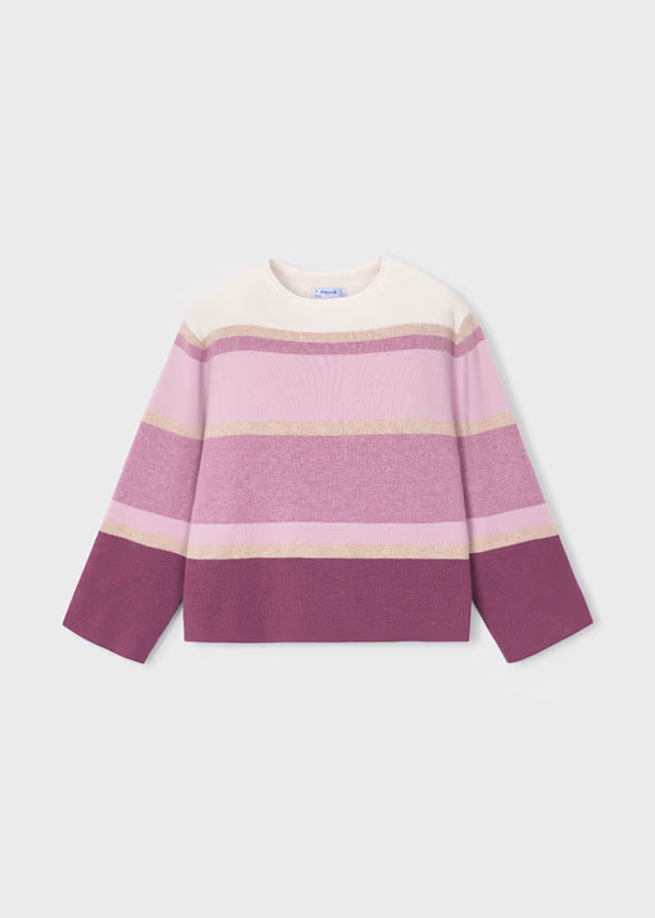 Mayoral Violet Stripe Sweater