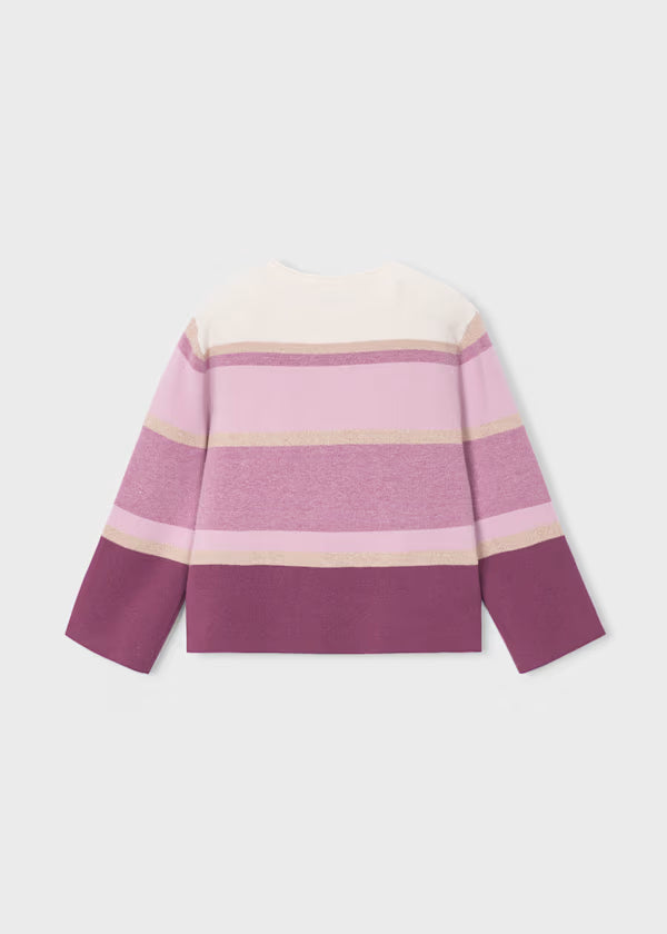 Mayoral Violet Stripe Sweater