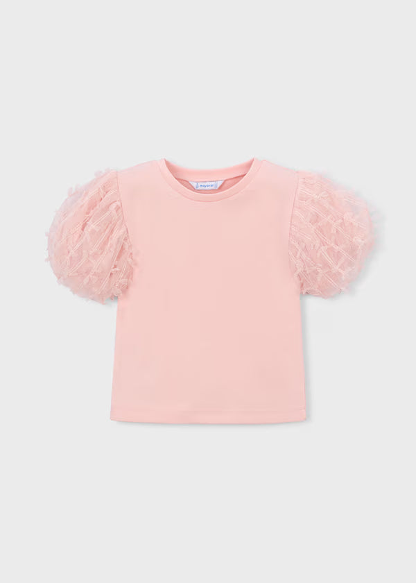 Mayoral Blossom Pink Tulle Top & Skirt