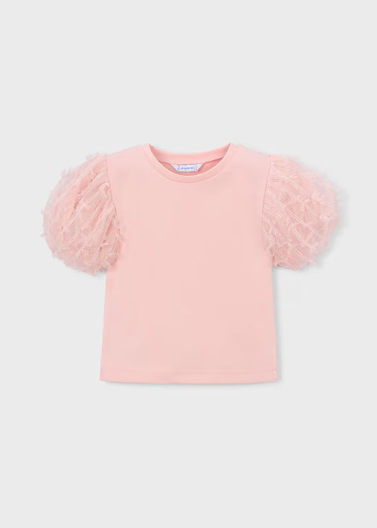 Mayoral Blossom Pink Tulle Top & Skirt