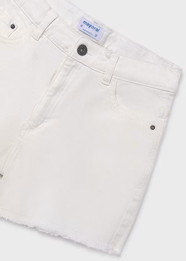 Mayoral Off White Twill Short
