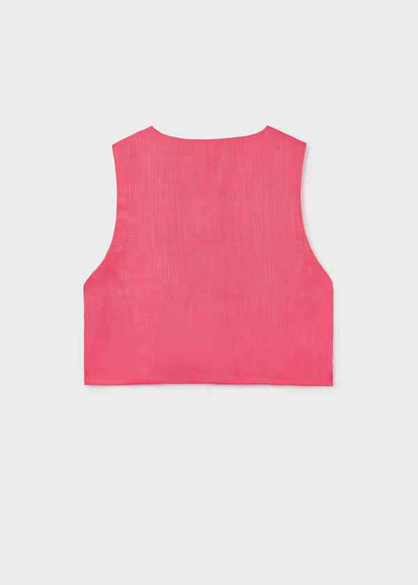Mayoral Coral Button Vest