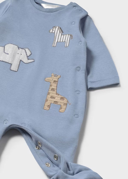 Mayoral Applique Safari Animal Footie