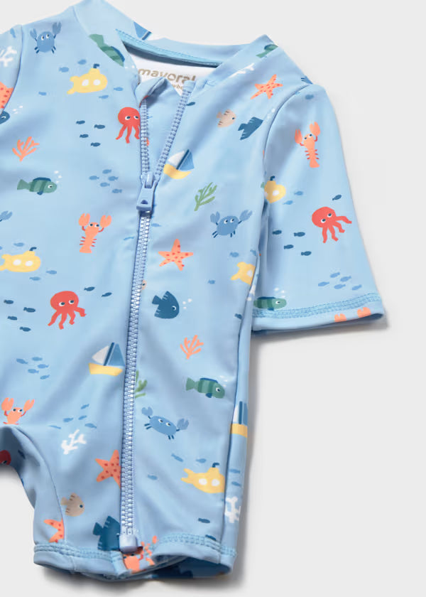 Mayoral Under the Sea Swimsuit & Hat