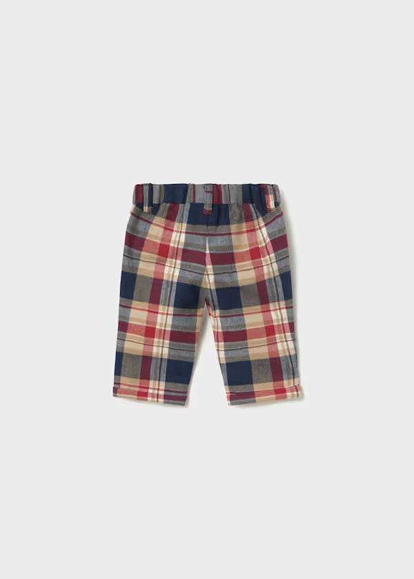 Mayoral Navy Plaid Sweater & Pant Set