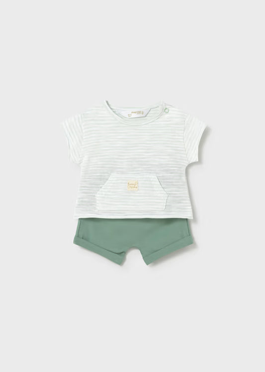 Mayoral Seaweed Stripe Knit Set