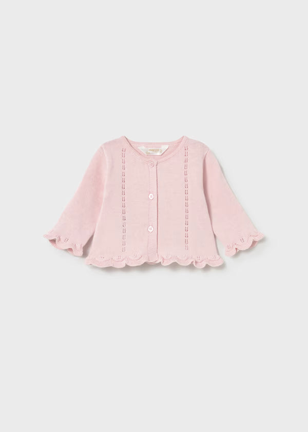 Mayoral Light Pink Flower Sweater Set