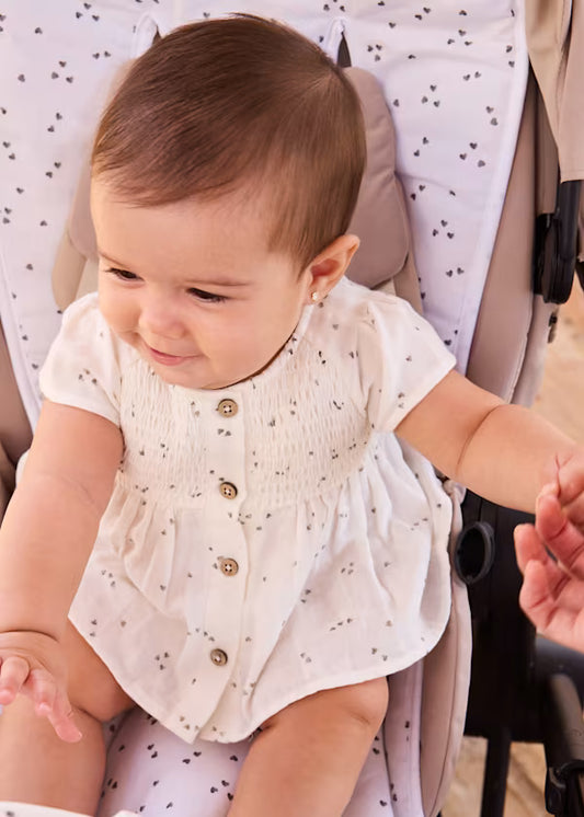 Mayoral Ceramic Heart Smocked Set