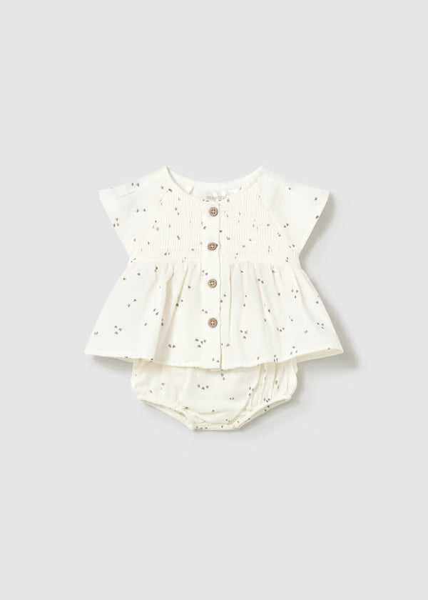 Mayoral Ceramic Heart Smocked Set