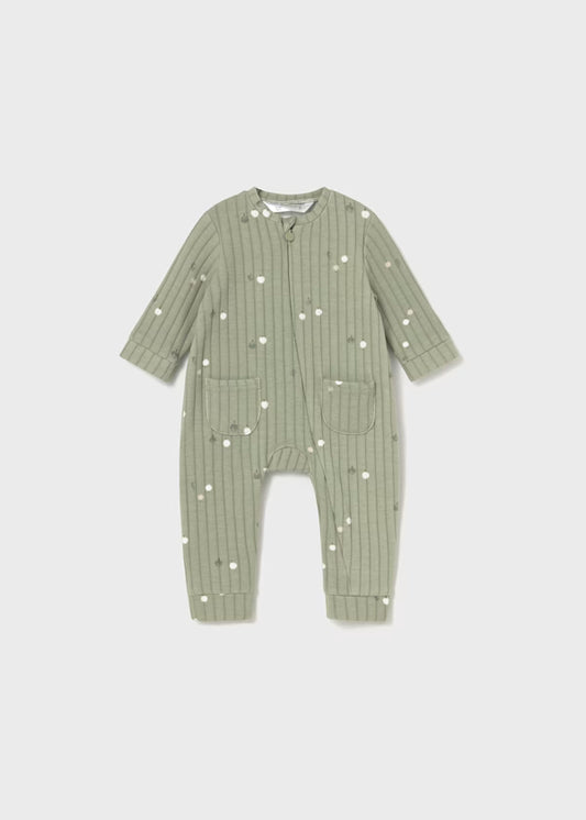 Mayoral Sage Zip Romper