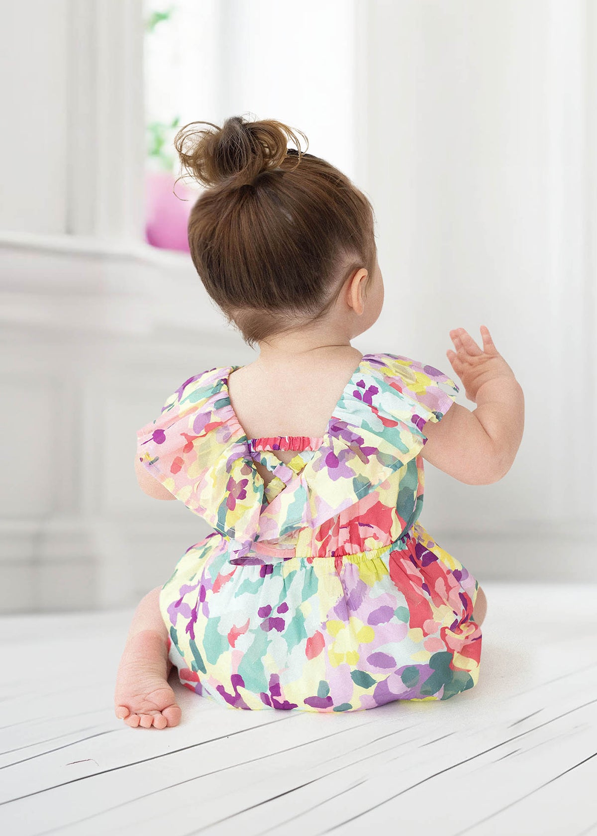 Isobella & Chloe Watercolor Romper