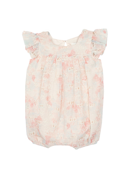 Isobella & Chloe Raspberry Creme Romper