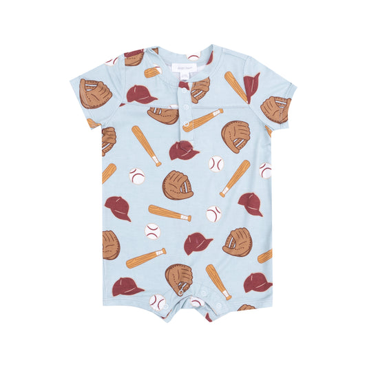 Angel Dear Baseball Henley Romper