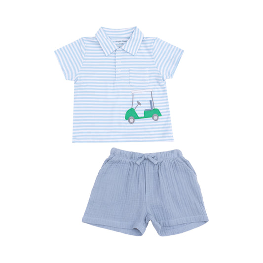 Angel Dear Golf Applique Polo Set