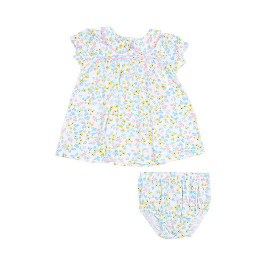Angel Dear Caroline's Calico Puff Sleeve Dress