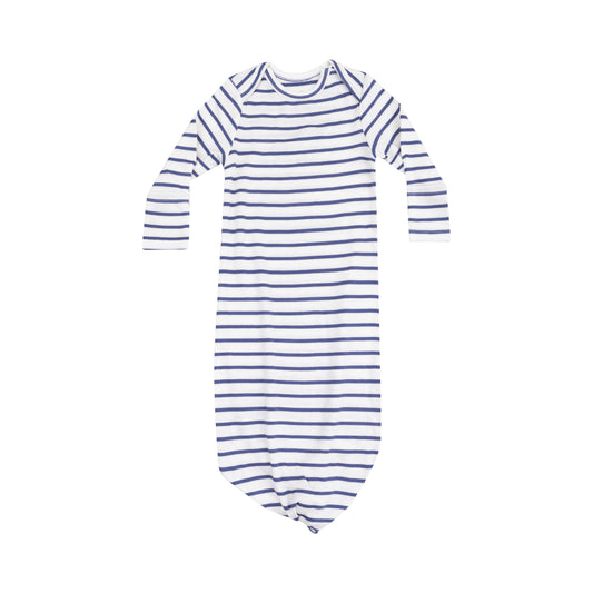 Angel Dear Navy Stripe Knotted Gown