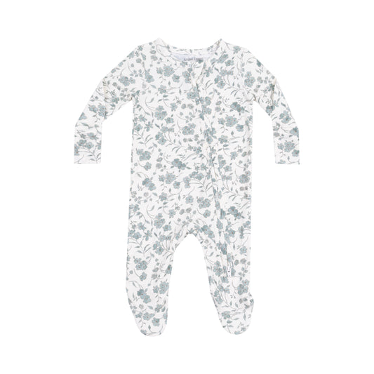 Angel Dear Baby's Breathe Floral Zipper Romper