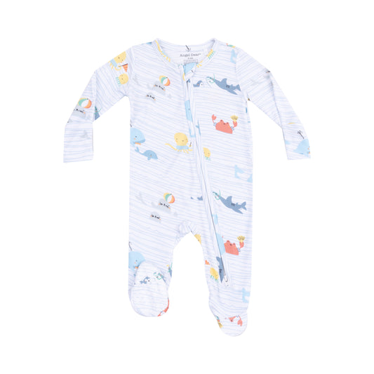 Angel Dear Sea Stripes Footie