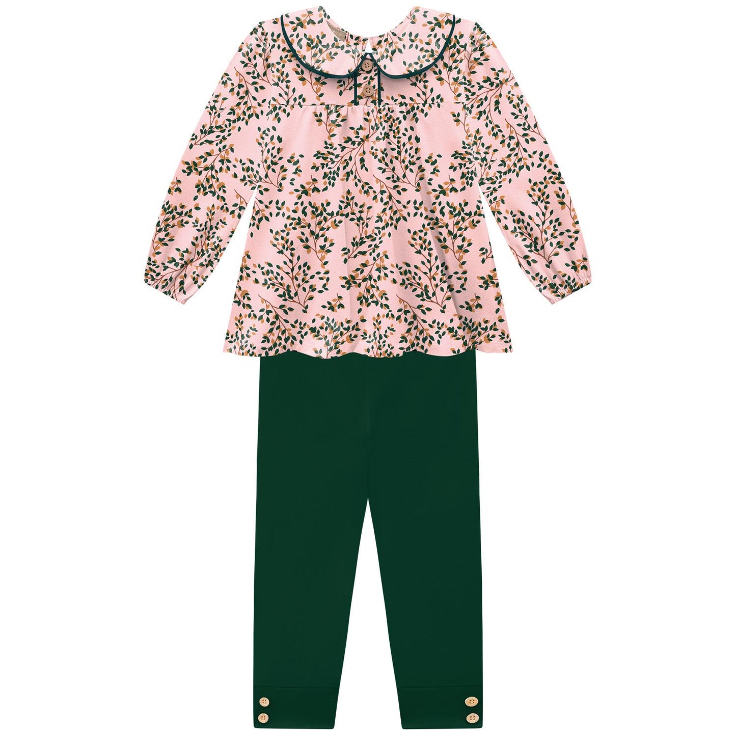 Milon Rose Water Button Tunic Set