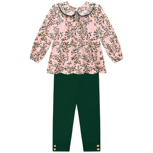 Milon Rose Water Button Tunic Set