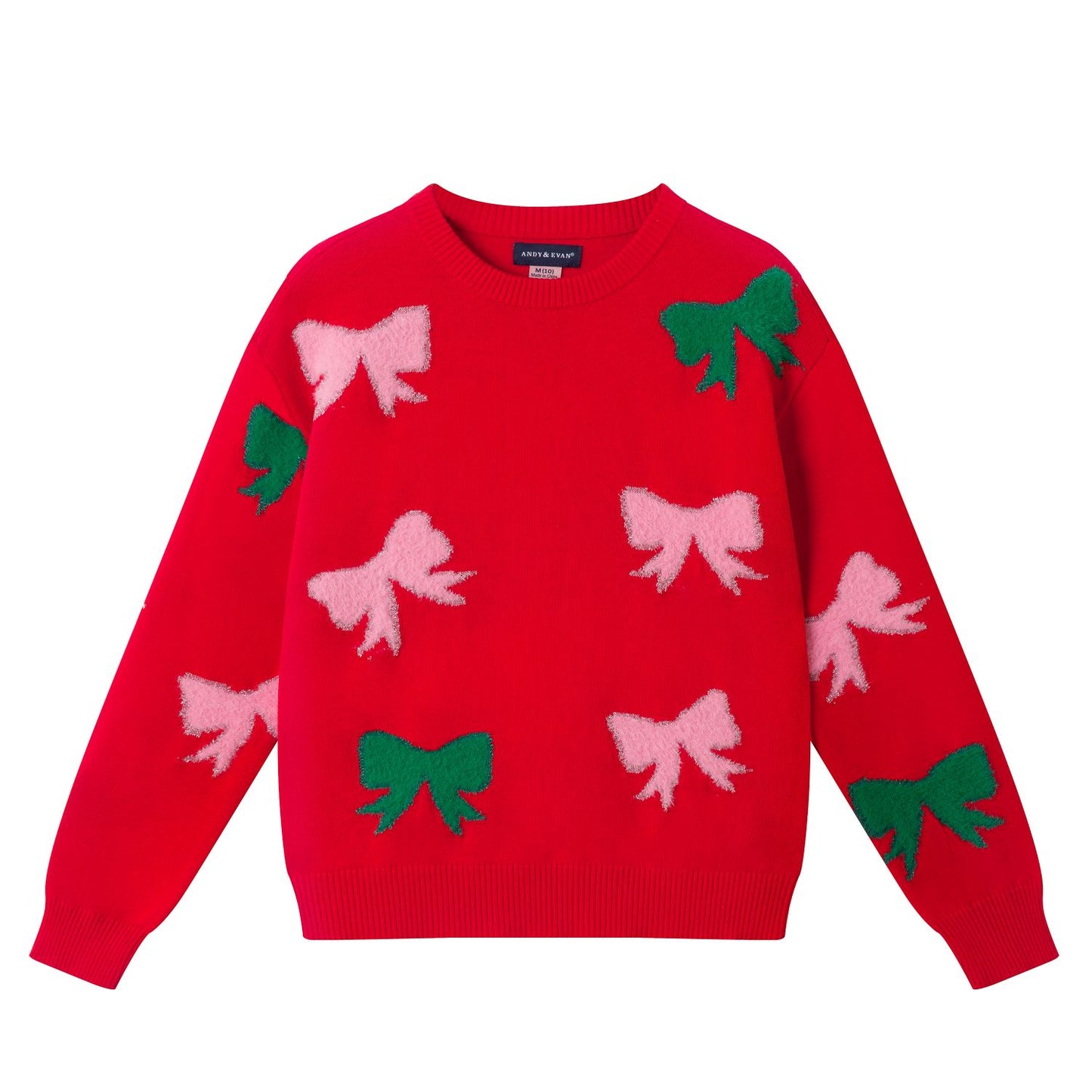 Andy & Evan Red Holiday Bow Sweater