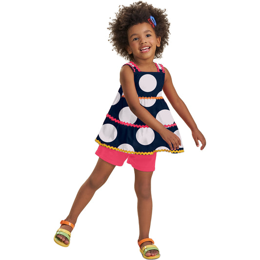 Nanai Navy Dot Ric Rac Set