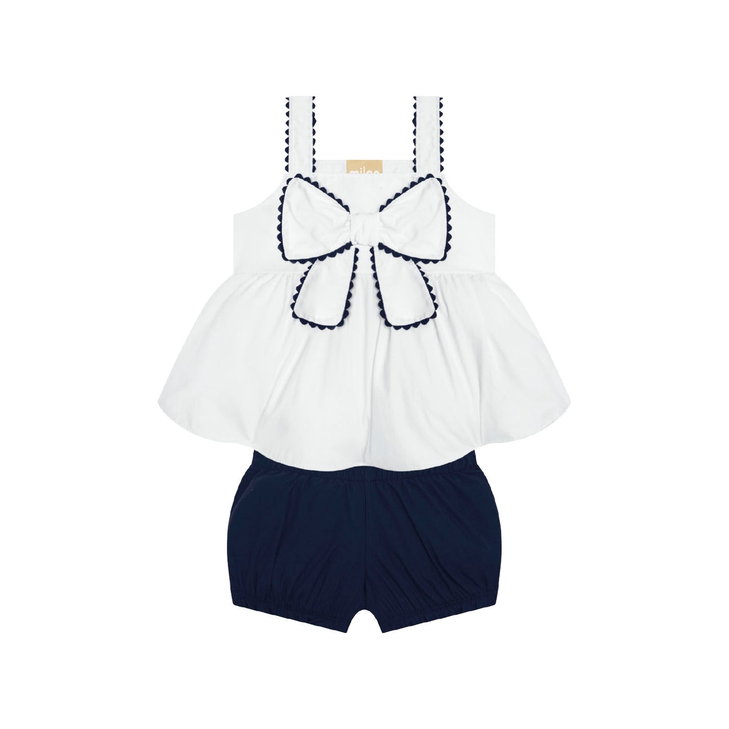 Milon Navy Bow Front Set