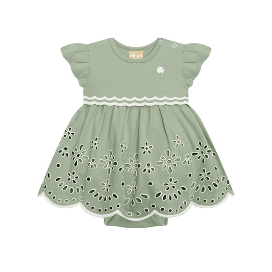 Milon Wasabi Eyelet Romper