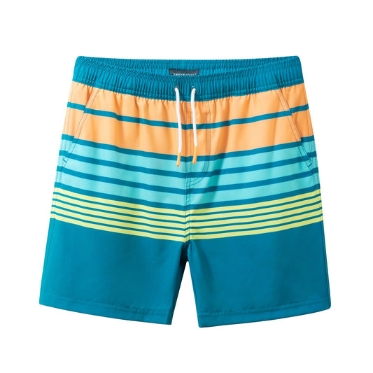 Andy & Evan Blue Stripe Swim Trunk