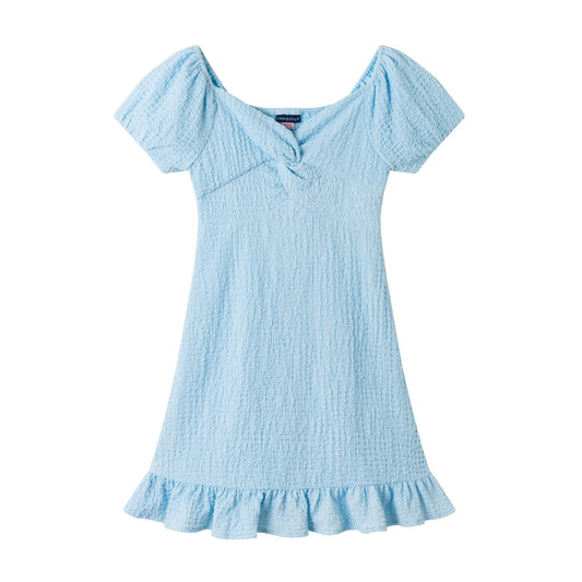 Andy & Evan Blue Twist Front Dress