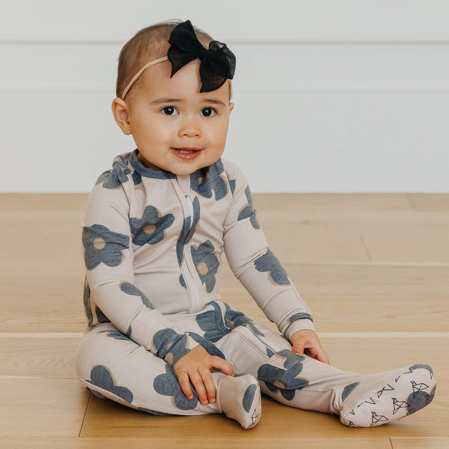 Copper Pearl Gemma Zip Up Footie