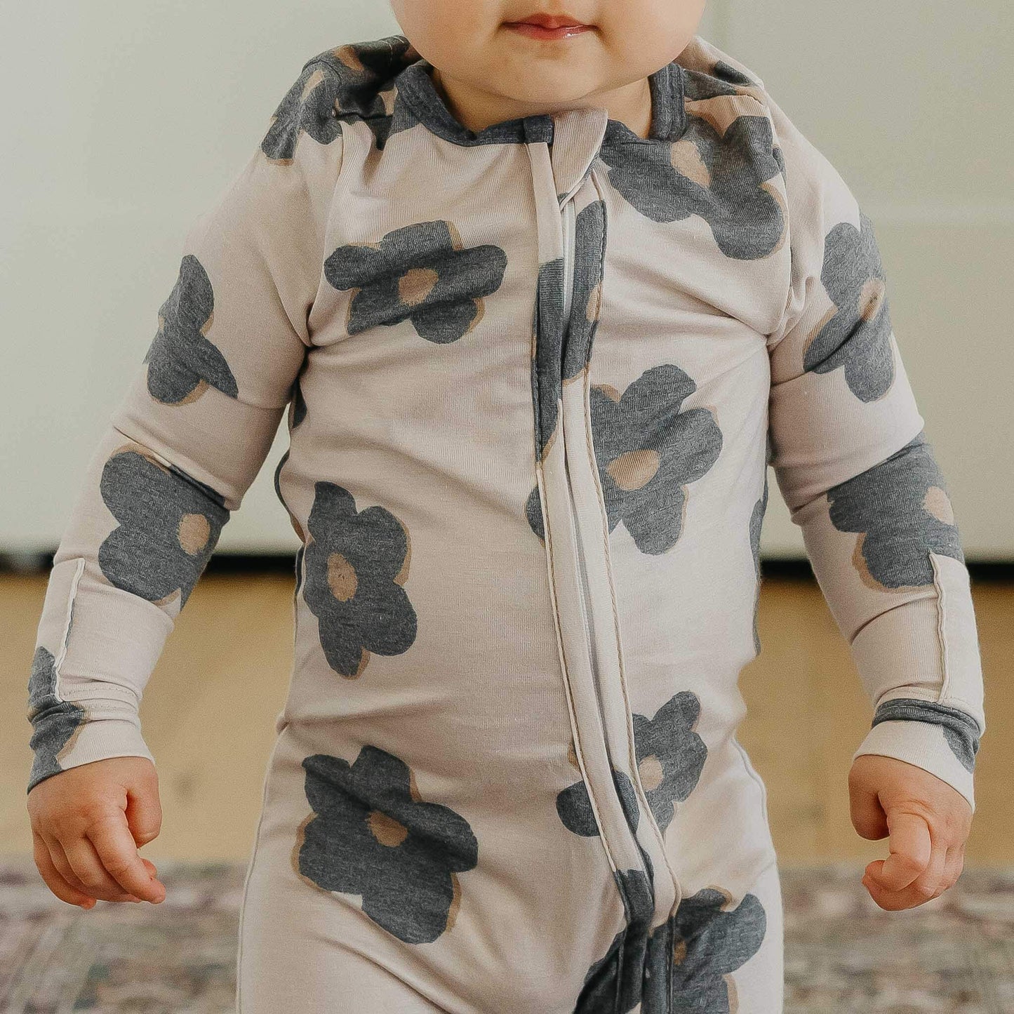 Copper Pearl Gemma Zip Up Footie