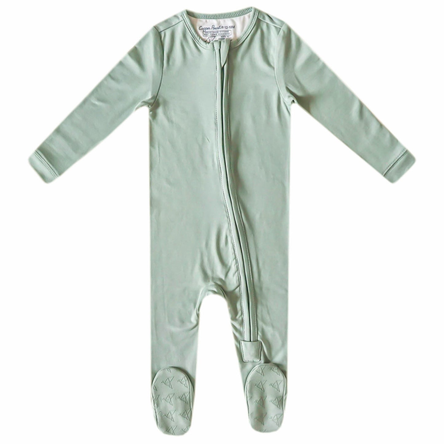 Copper Pearl Briar Zip Up Footie
