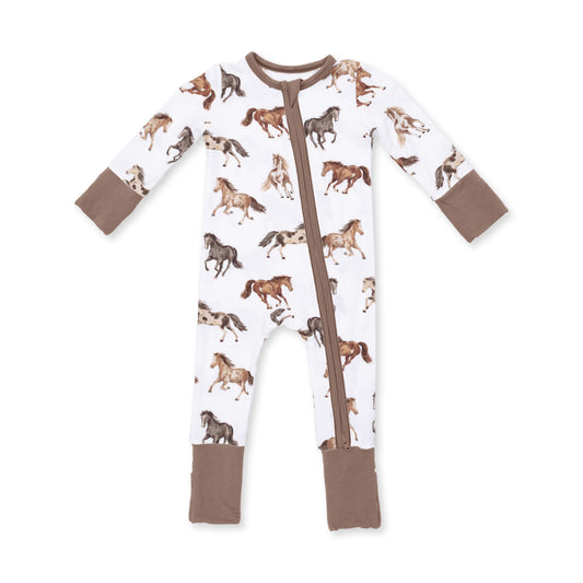 Angel Dear Wild Horses Convertible Romper