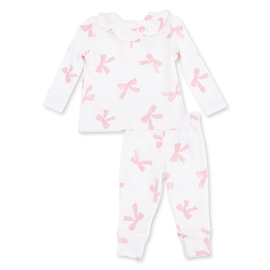 Angel Dear Pretty Bows Ruffle Top & Pant