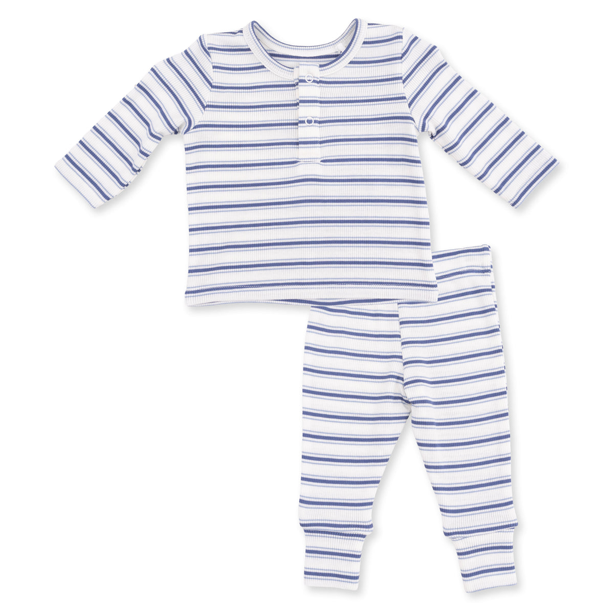 Angel Dear Blue Vintage Stripe Henley Play Set