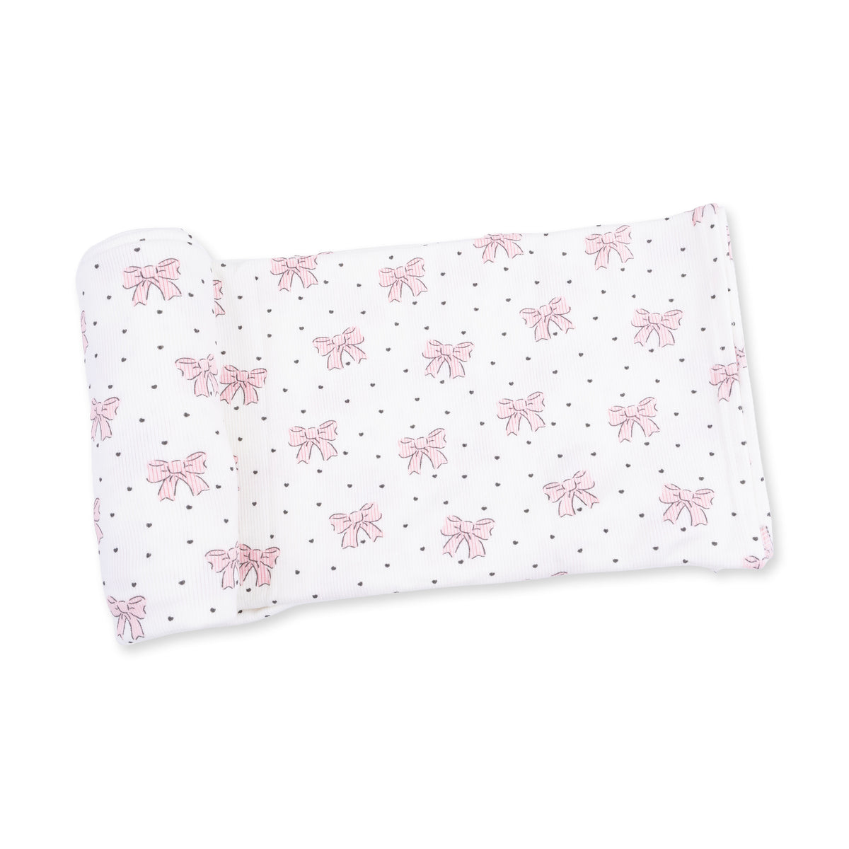 Angel Dear Bows & Hearts Swaddle Blanket