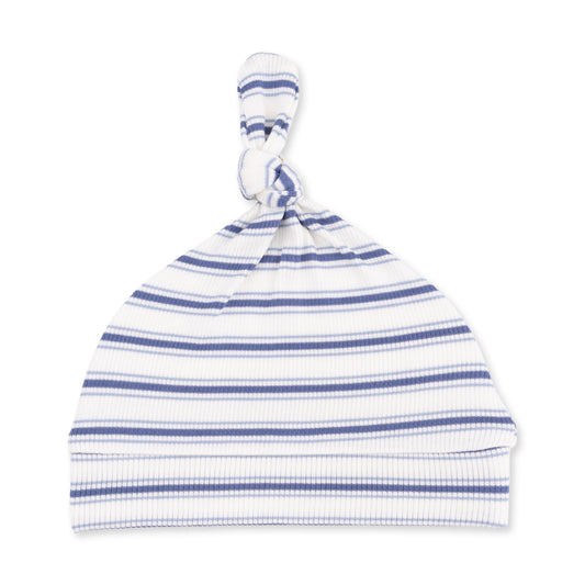 Angel Dear Vintage Blue Stripe Knotted Hat