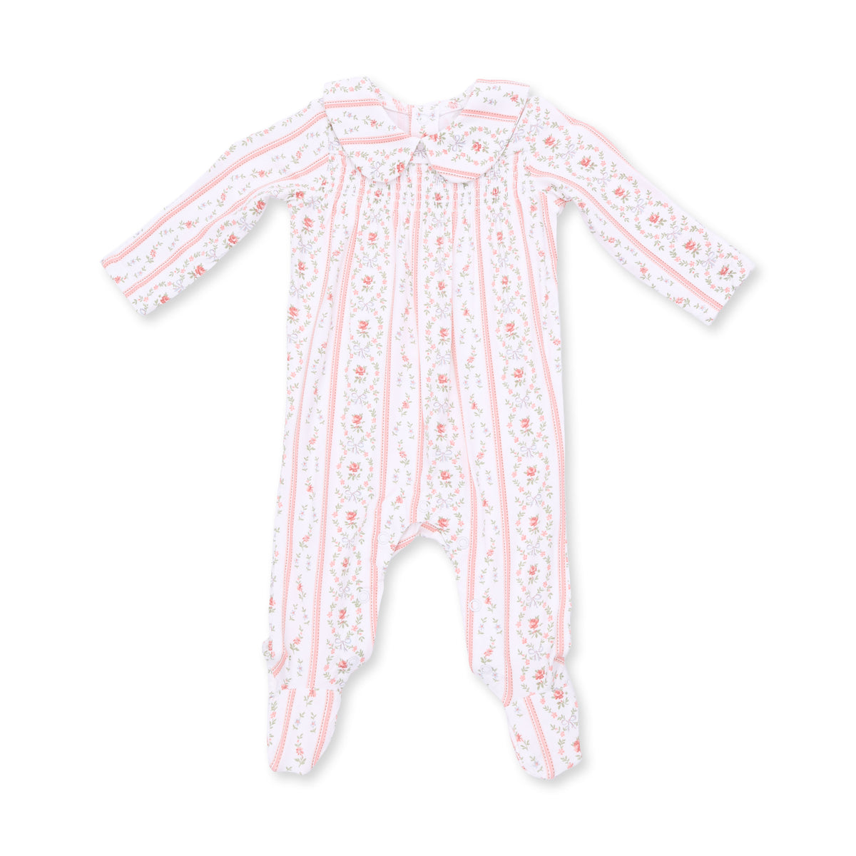 Angel Dear Marnie Rosebud Smocked Footie