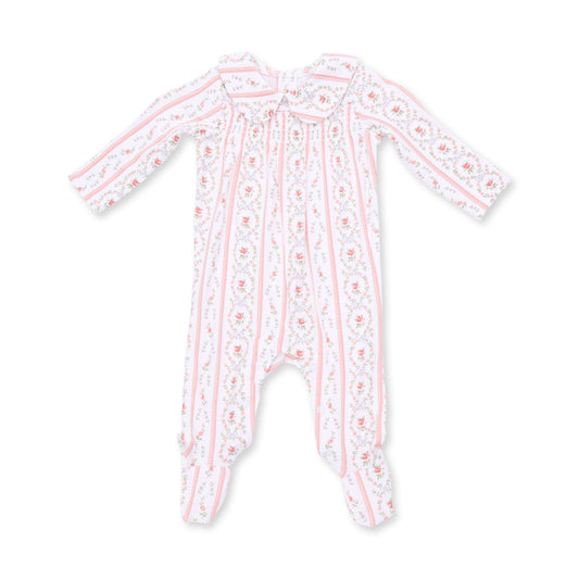 Angel Dear Marnie Rosebud Smocked Footie