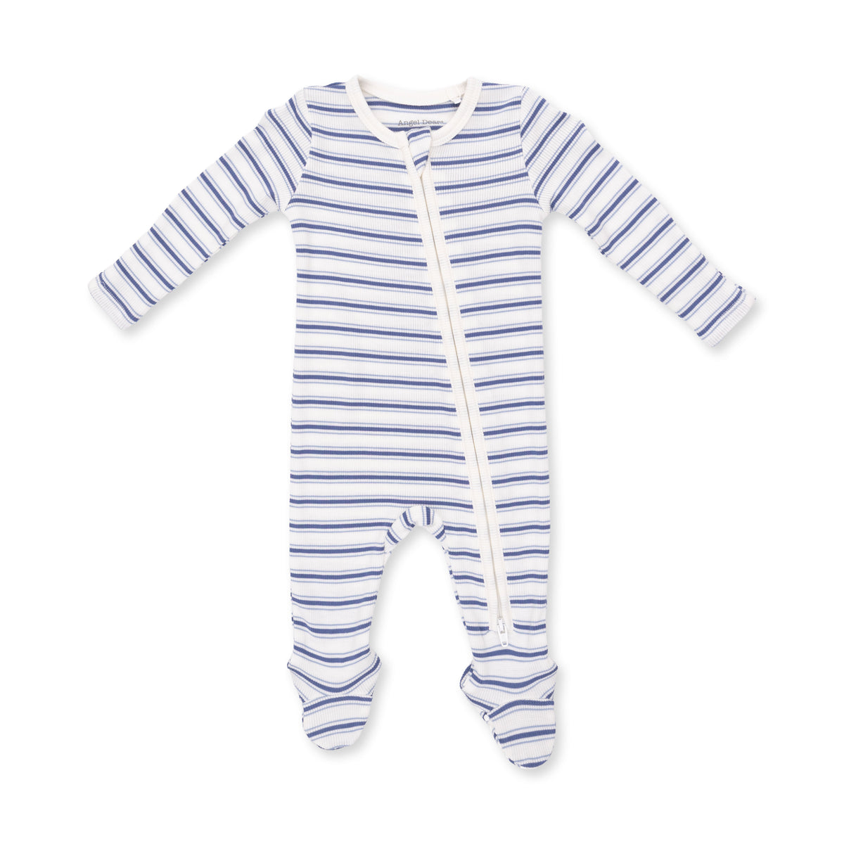 Angel Dear Vintage Blue Stripe Footie
