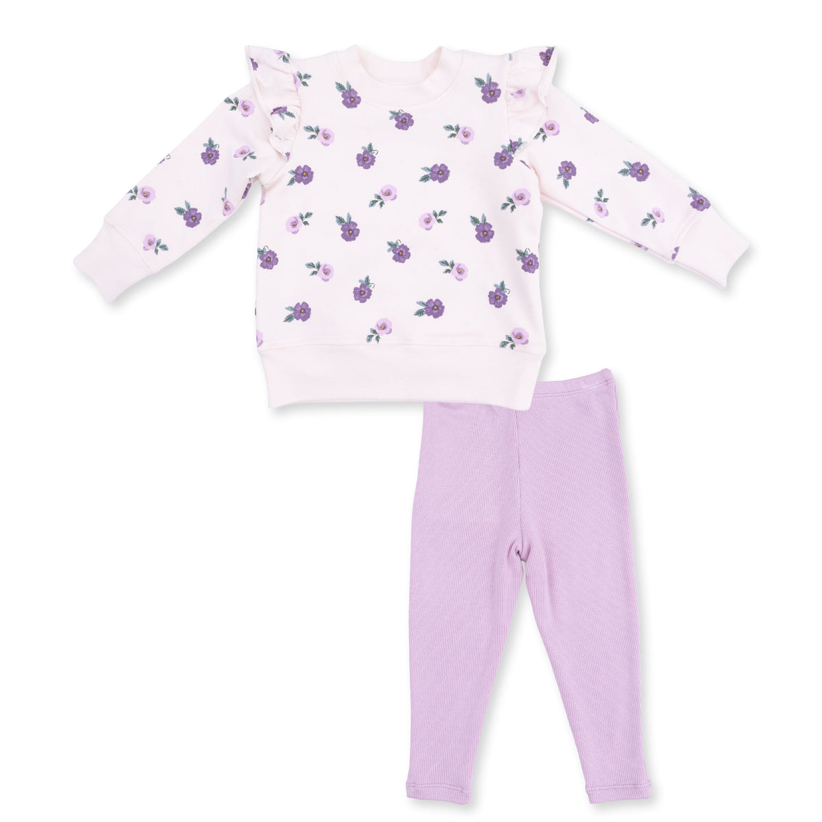 Angel Dear Violetta Floral Sweatshirt & Legging