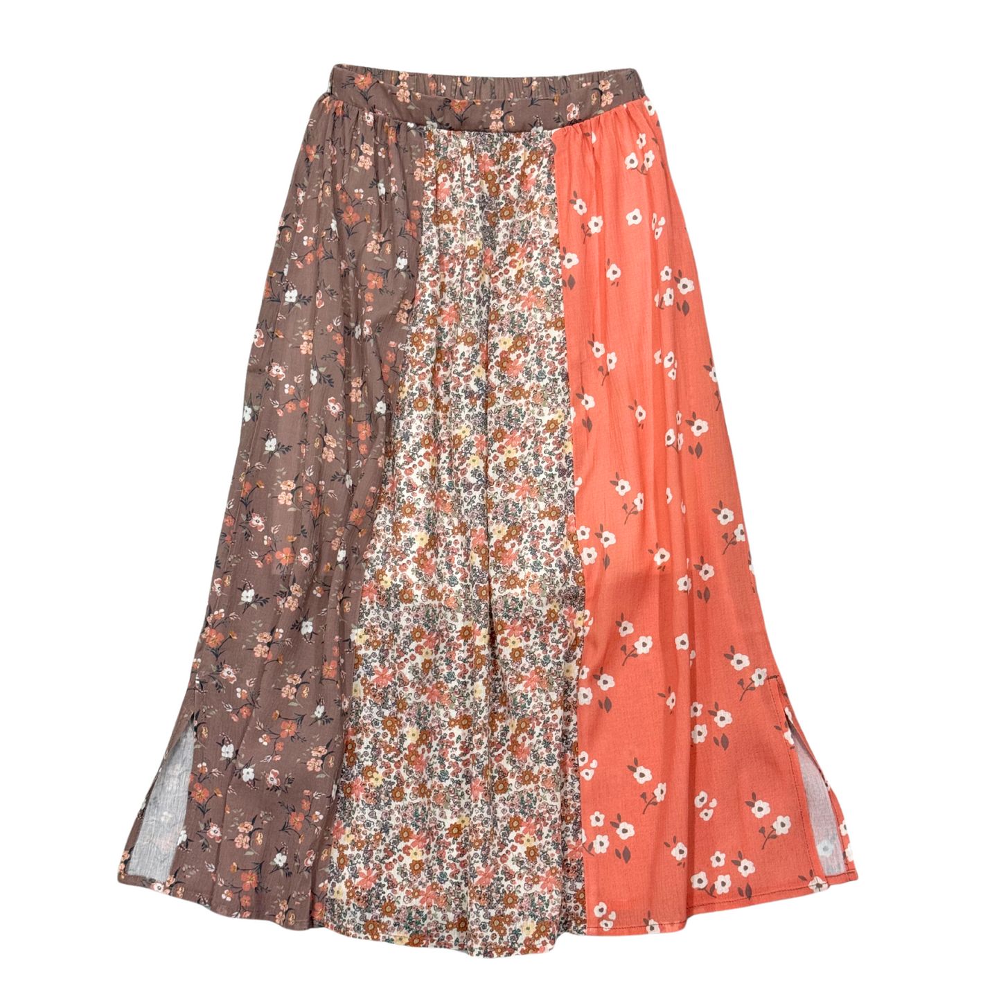 Avery & Alexander Boho Floral Panel Maxi Skirt