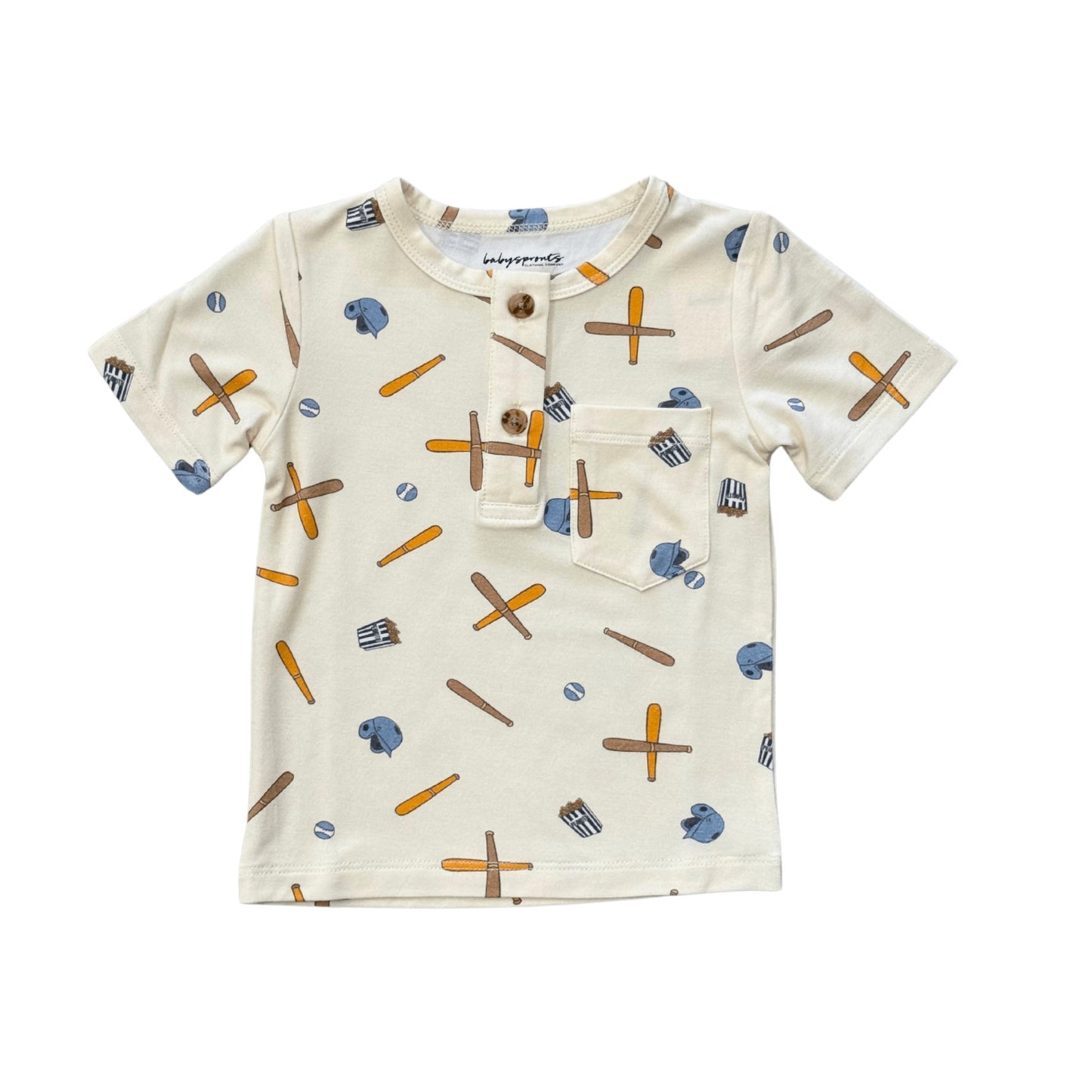 Babysprouts Baseball Henley Shirt