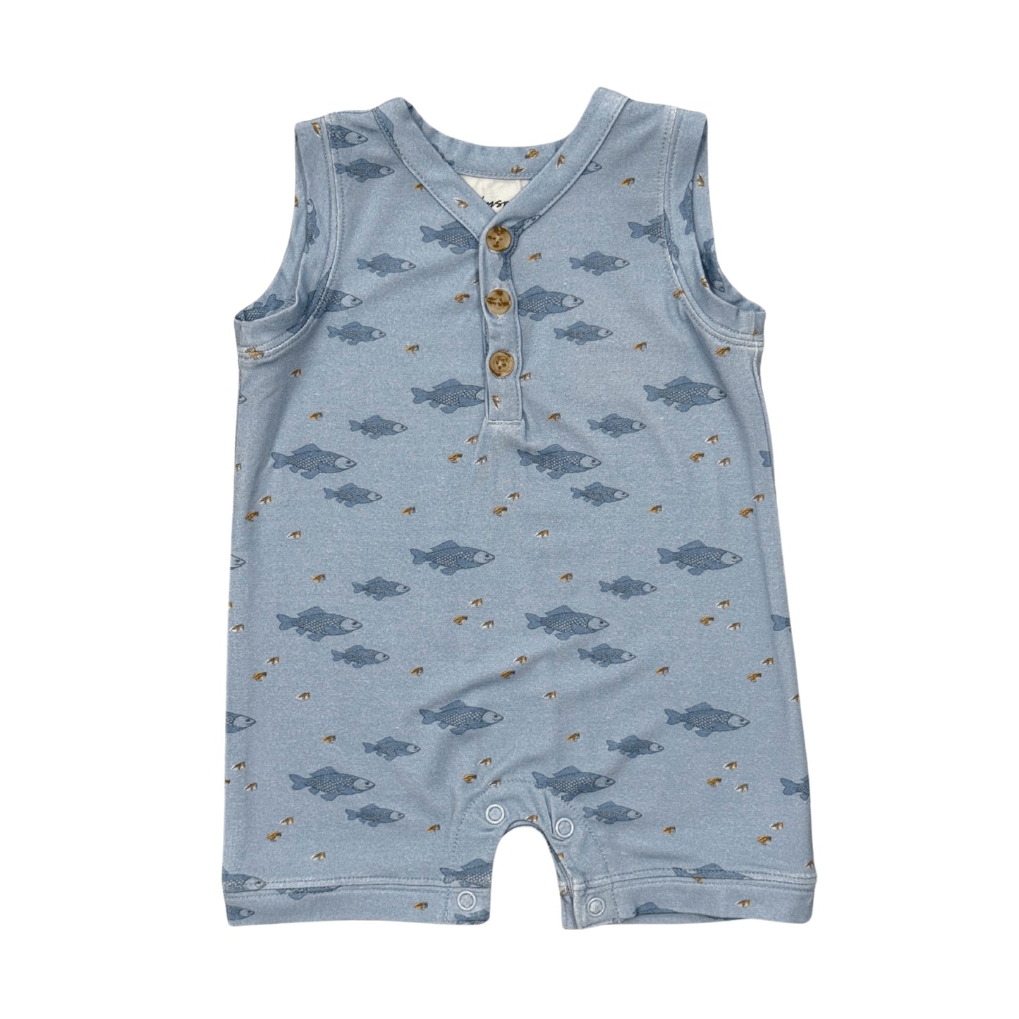 Babysprouts Fish Sleeveless Romper