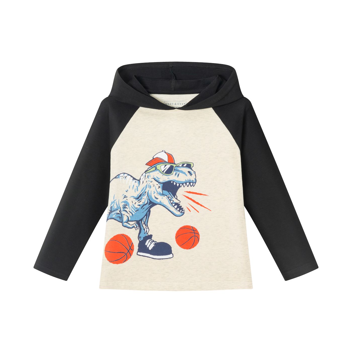 Andy & Evan Dino Basketball Hooded Shirt